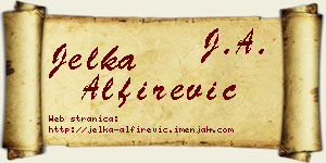 Jelka Alfirević vizit kartica